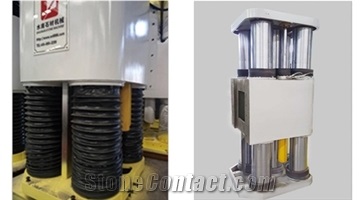 Hydraulic Four-Cylinder Multi-Blades Stone Cutter-Single Arm Block Cutting Machine