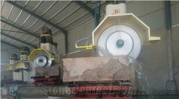 Hydraulic Four-Cylinder Multi-Blades Stone Cutter-Single Arm Block Cutting Machine