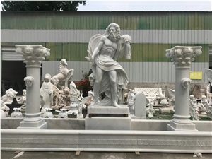 lion angle sculptures. white sculptures