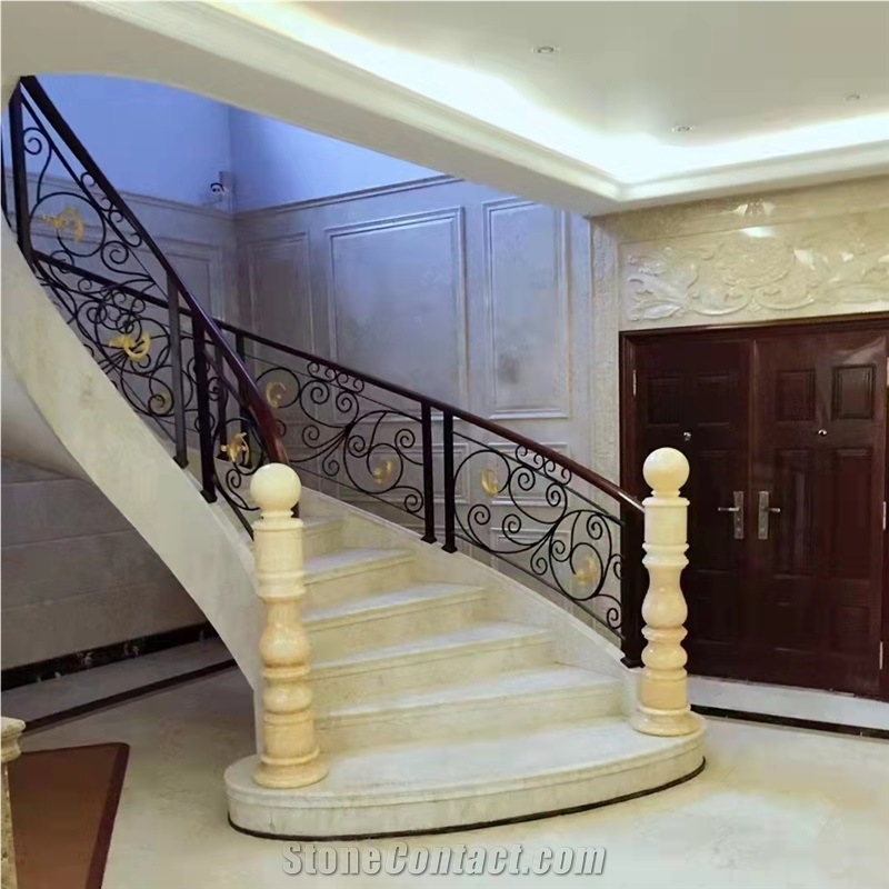 China Honey Onyx balustrades carved sculptured handrail