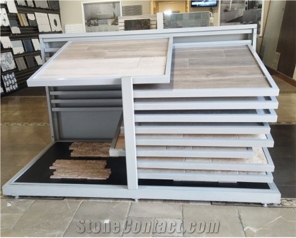 Porcelain Ceramic Flooring Tile Display Rack for Showroom