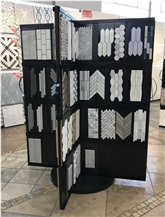 Rotary Metal Stone Marble Mosaic Tile Rack For Showroom Rotary Metal Stone Marble Mosaic Tile Rack For Showroom