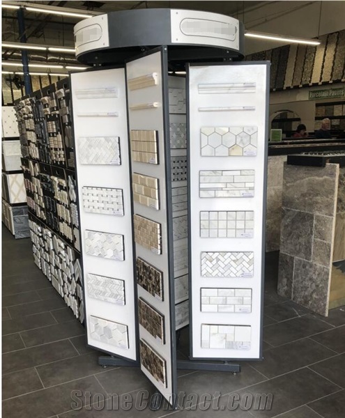 Showroom Marble Mosaic Tile Sample Board Display Shelf Rack