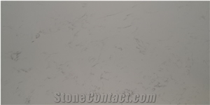 Artificial Carrara White Quartz Slab Countertop-3025