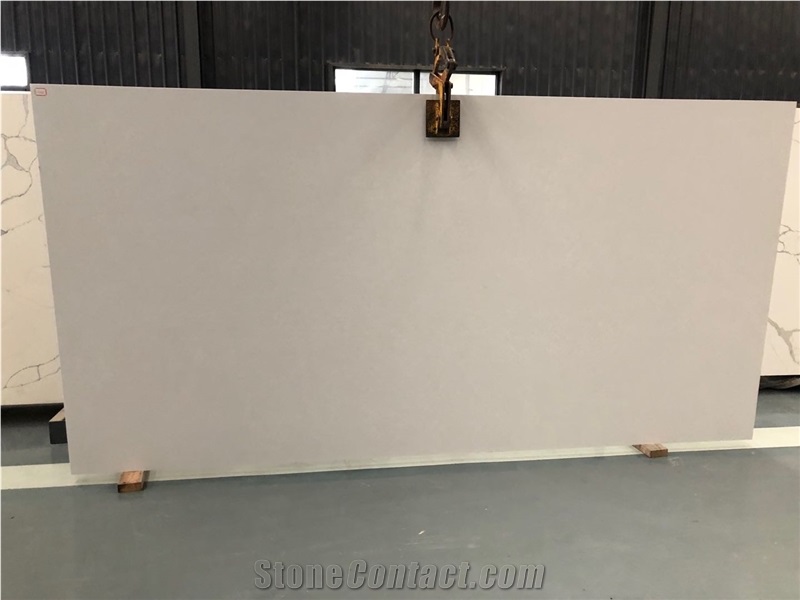 Carrara White Series Quartz Slab For Wall Cladding-3046