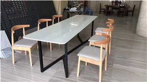 China Nano Crystal White Artificial Crystallized Stone Slabs