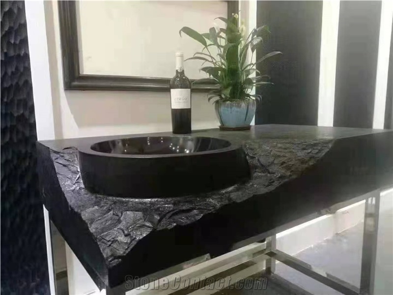 China Dark Jade Marble Polished Bathroom Countertops
