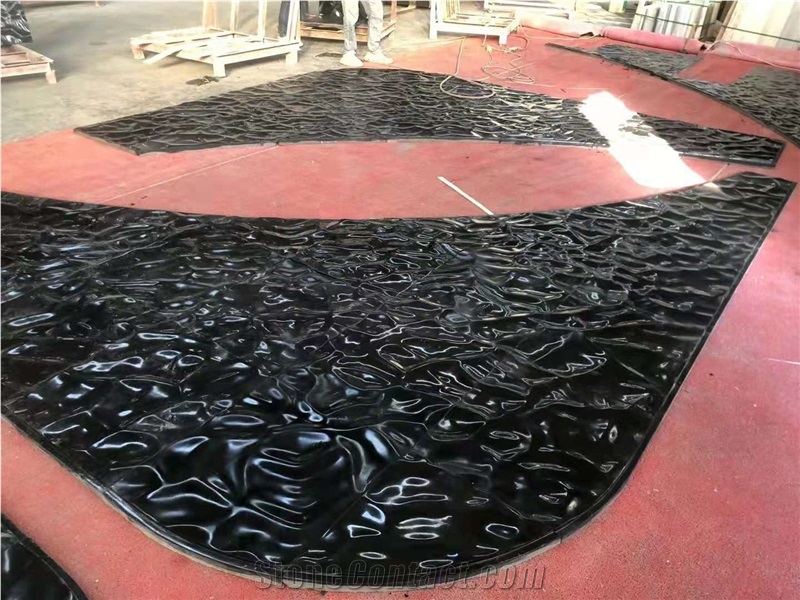 China Dark Jade Marble Polished Bathroom Countertops