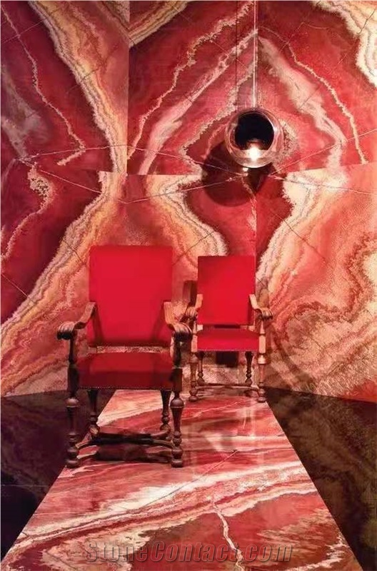 China Fendi red Marble Polished Custom Sculptures