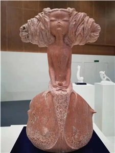 China Fendi red Marble Polished Stone Bathtub