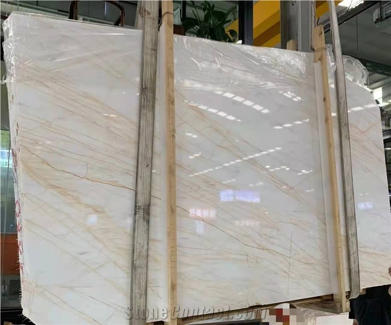 China Red Line White Jade Marble Polished Wash Basins