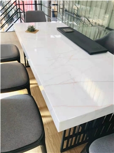 China Red Line White Jade Marble Polished Wash Basins