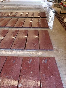 China Red Rhyolite Flamed Wall Slabs & Floor Tiles