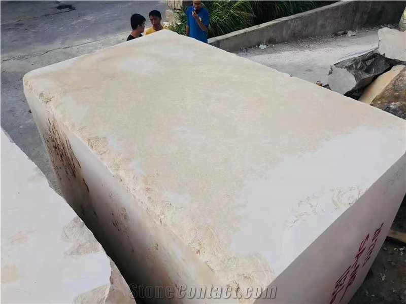 Turkey Menes Gold Marble Beige Stone Block & Rock