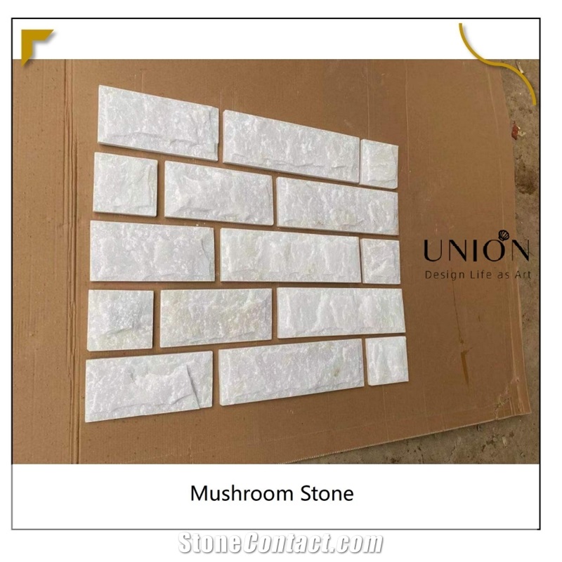 Crystal White Mushroom Wall Cladding Panels For Sale