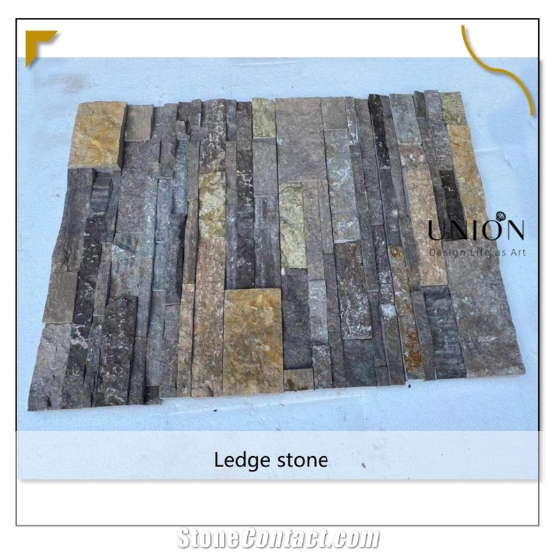 Factory Direct Coffee Brown Marble Ledge Panel Venner Stone