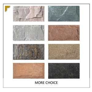 Golden Line Quartzite Wall Cladding Stacked Stone Ledge