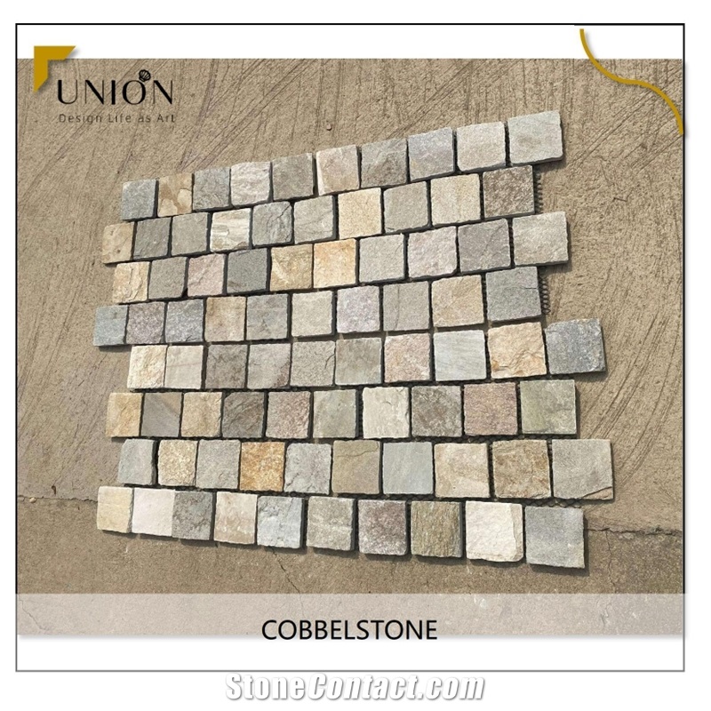Lanscaping Stone Garden Floor Paving Tiles Cube Cobble Stone