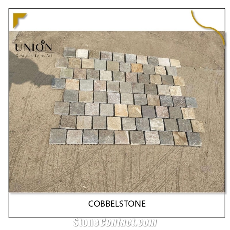 Lanscaping Stone Garden Floor Paving Tiles Cube Cobble Stone