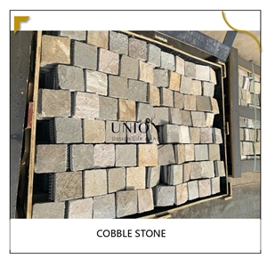Lanscaping Stone Garden Floor Paving Tiles Cube Cobble Stone