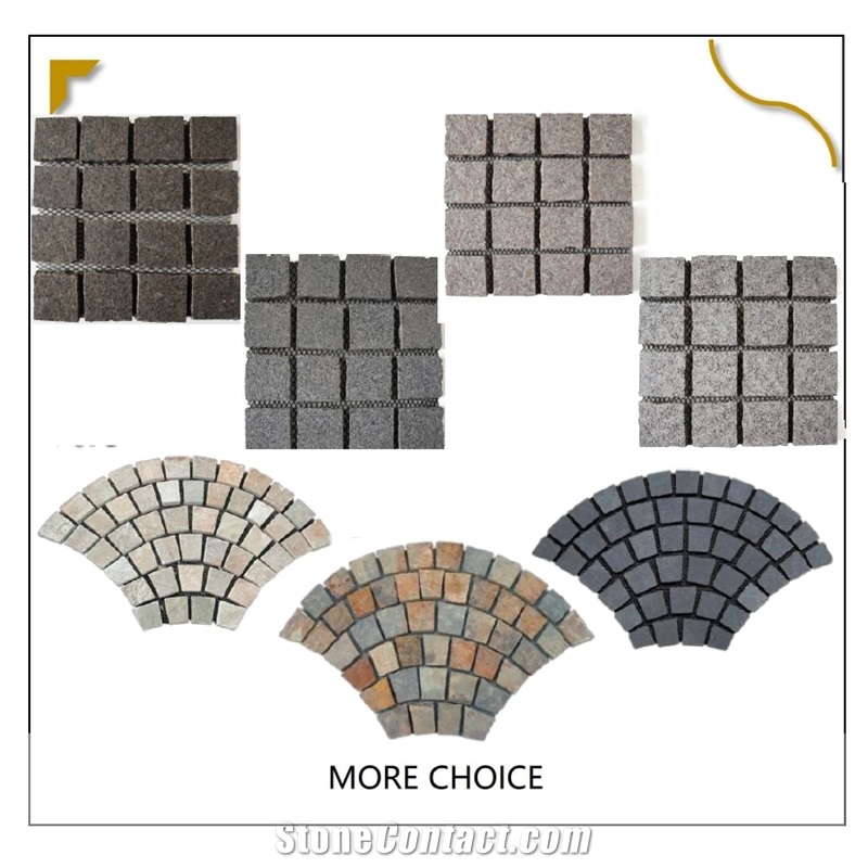 Lanscaping Stone Garden Floor Paving Tiles Cube Cobble Stone