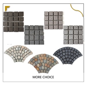 Lanscaping Stone Garden Floor Paving Tiles Cube Cobble Stone