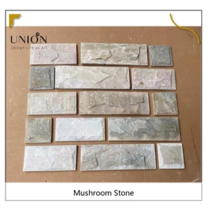 Natural New Chinese Biege Mushroom Panels Wall Cladding
