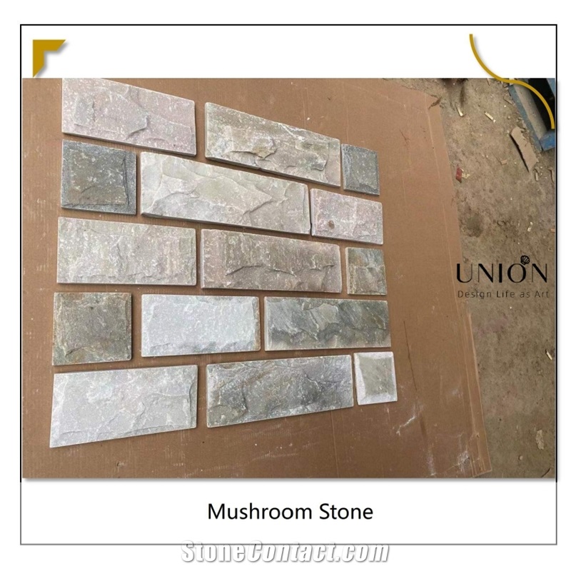 Natural New Chinese Biege Mushroom Panels Wall Cladding