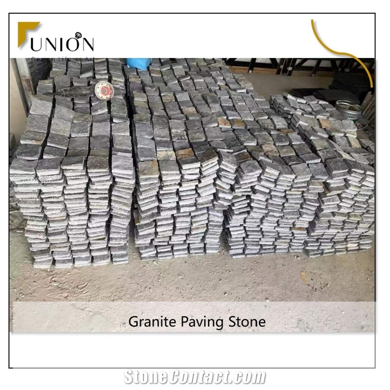 Natural Split Finishing Beige Slate Basalt Cobble Stone