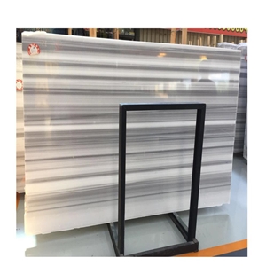 Marmara Equator White Marble Slabs Olympic Grey Marble Tiles
