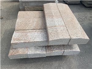 Rusty Yellow G682  Curbstone Golden Beige Granite Kerbstone