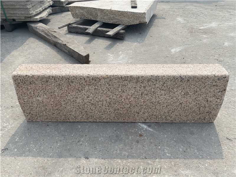 Rusty Yellow G682  Curbstone Golden Beige Granite Kerbstone