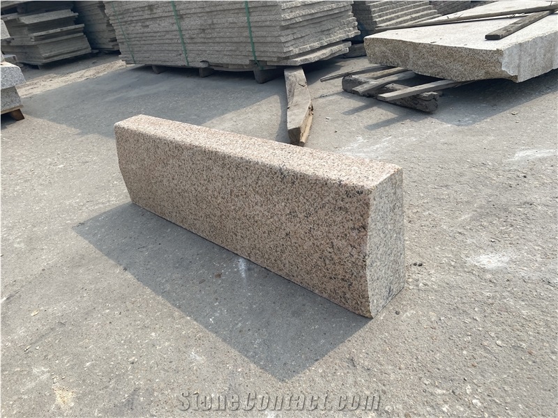 Rusty Yellow G682  Curbstone Golden Beige Granite Kerbstone