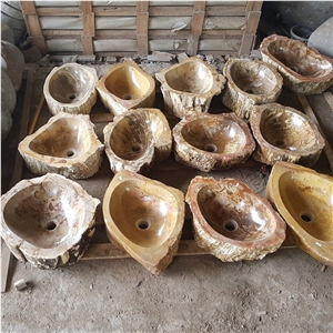 Petrified Wood Stone Sinks, Basins Petrified Wood Stone Sinks, Basins