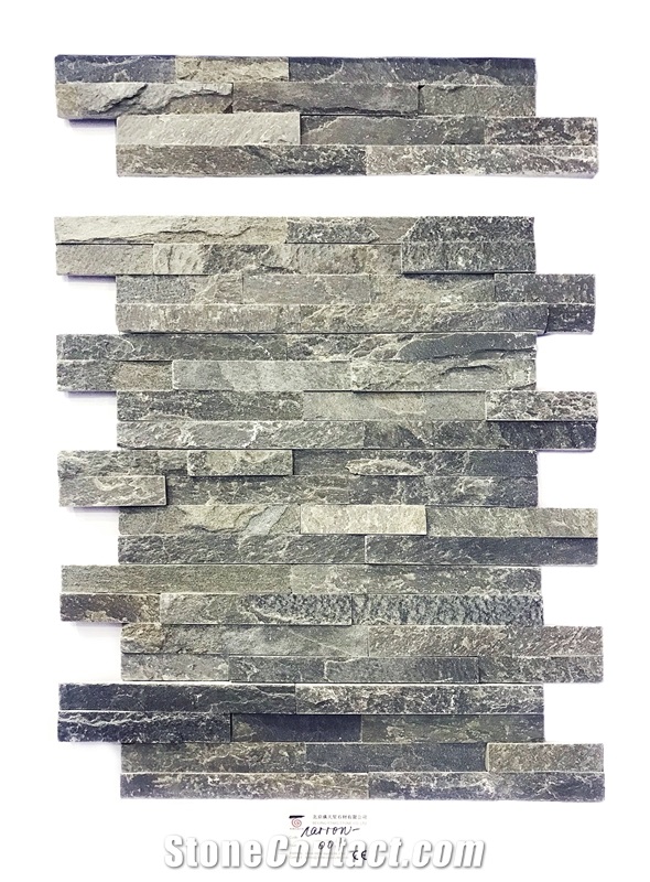 Grey Thin Stone Veneer, Cheap Cultured Stone Mini Panel