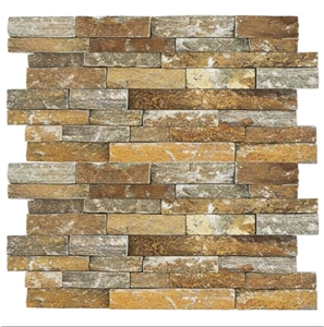 Rust Slate Stone Veneer Cultured Stone Stacked Stone Panels
