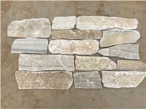 White Split Loose Wall Stone Cladding Exterior Tiles White Split Loose Wall Stone Cladding Exterior Tiles