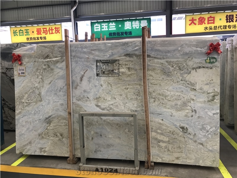 Imperial Jade Marble Golden Blue Onyx Tile Indoor Stone