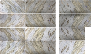 Original Golden Natural Transparent Onyx Marble Blue