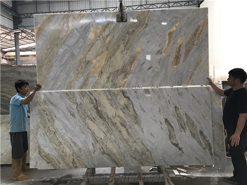 Top Quality Polished Slab Blue Jade Stone Marble