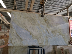 Top Quality Polished Slab Blue Jade Stone Marble