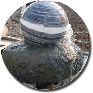 Landscaping Granite Stone Floating Ball Fountain Landscaping Granite Stone Floating Ball Fountain