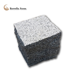 Split Face Grey Granite Paving Cube Split Face Grey Granite Paving Cube