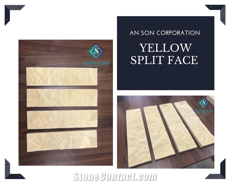 Hot Product - Yellow Split Face Marble 