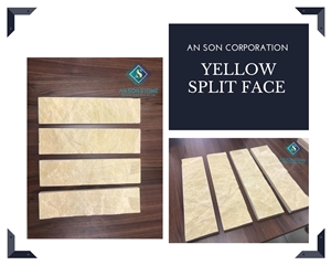 Hot Product - Yellow Split Face Marble 