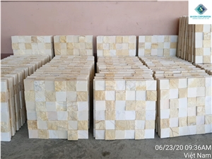 The Mix White & Yellow  Wall Panel