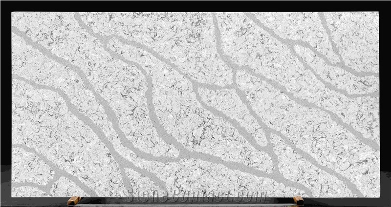 Granite Looking Artificial Quartz Stone Slab High Quality