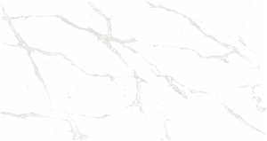 Artificial Stone Slabs Calacatta White Quartz For Countertop