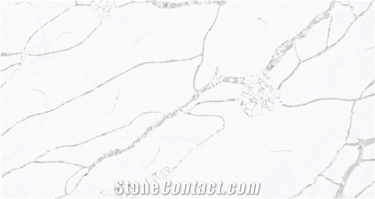 Artificial White Quartz Stone Marble Slabs 