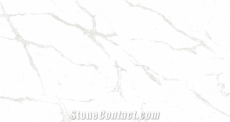 China Factory Wholesale Polished White Quartz Slab